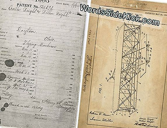 Lost Wright Brothers 'Flying Machine' Patentoberflächen