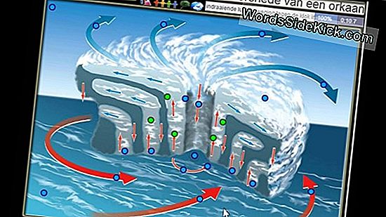 Tropische Cycloon Spotted Slamming Indian Ocean Islands