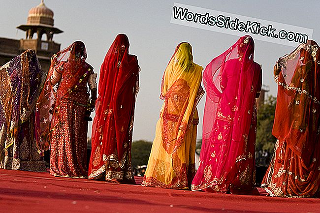 Mulheres indianas em saris