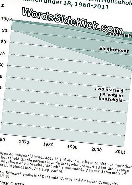 La proporción de hogares monoparentales ha aumentado constantemente en las últimas décadas.