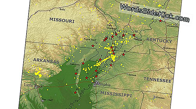 Maavärinad Mississippi linnas: uus Madridi seismiline tsoon
