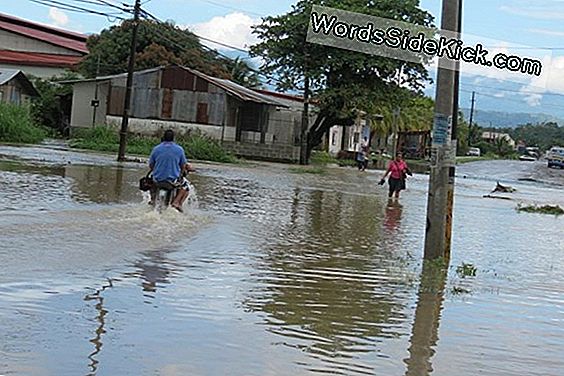 Fuertes Tormentas Eléctricas Que Alimentan El Huracán Adrián