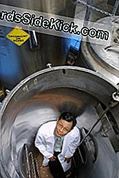 John Rodriguiz, pe atunci președinte al companiei criogenice Trans Time, se află în interiorul unuia dintre rezervoarele Cryon goale folosite pentru a conține corpurile înghețate ale oamenilor și ale altor animale.